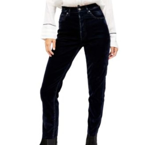 Free People Velvet Skinny Pants